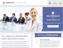Tablet Screenshot of franchise-path.com